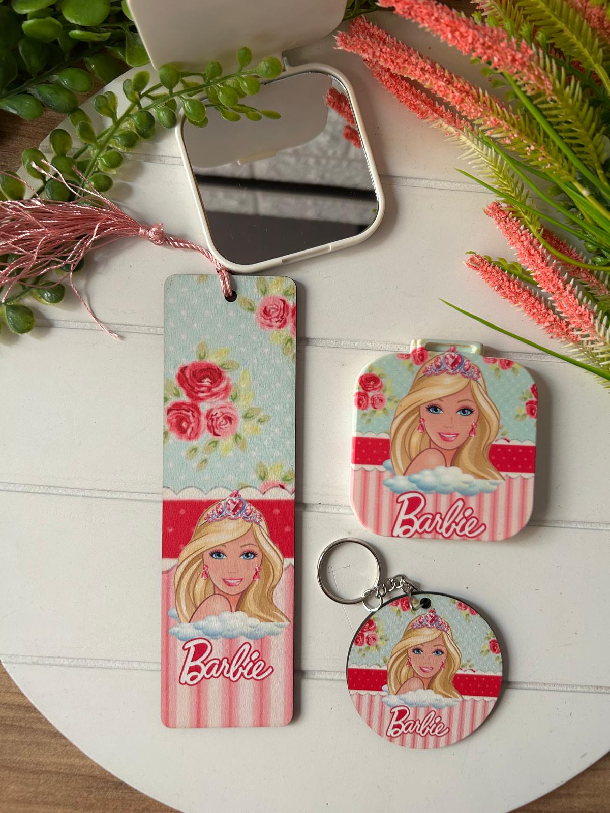 AYNA+AYRAÇ+ANAHTARLIK SET BARBİE