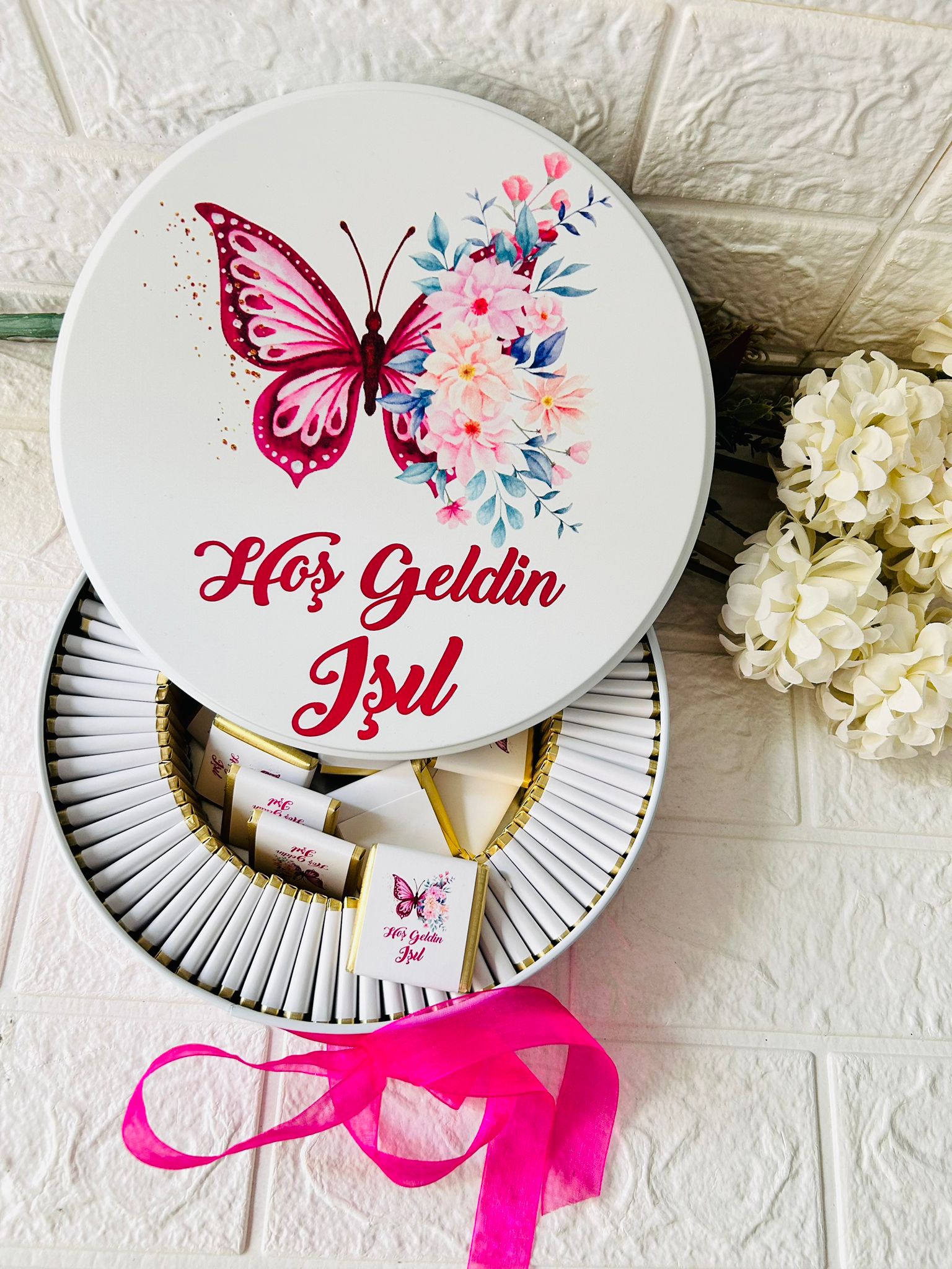 KELEBEK TEMALI  ÇİKOLATA  KUTUSU