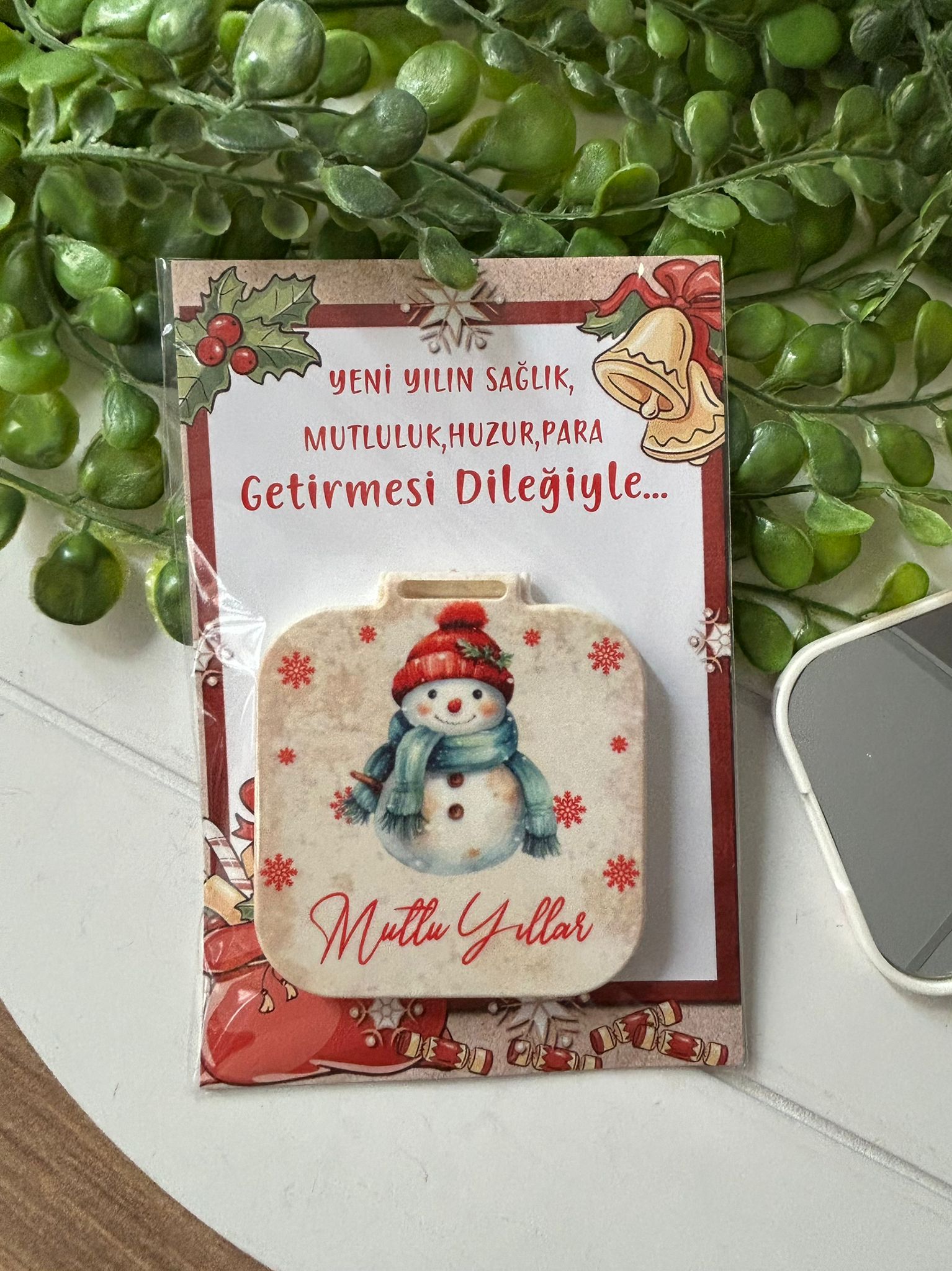Yeni Yıl-Noel-Yılbaşı Kare Ayna