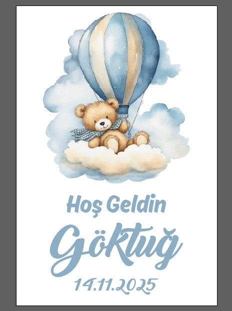 Ayıcık Ahşap Magnet