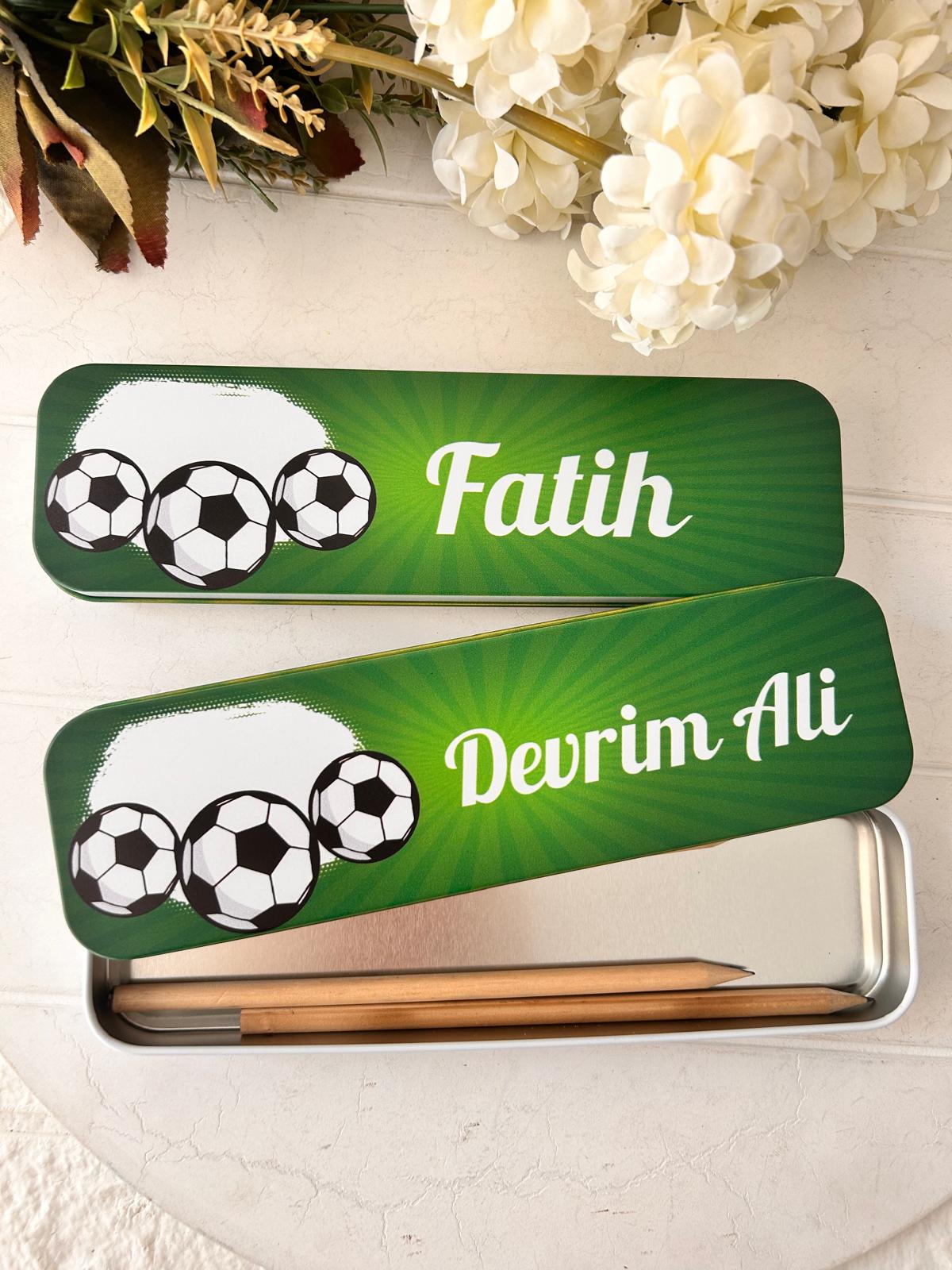 FUTBOL TOPU TEMALI METAL KALEMLİK