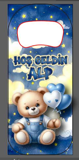 Ayıcık Kişiye Özel  Uzun Açacak Magnet