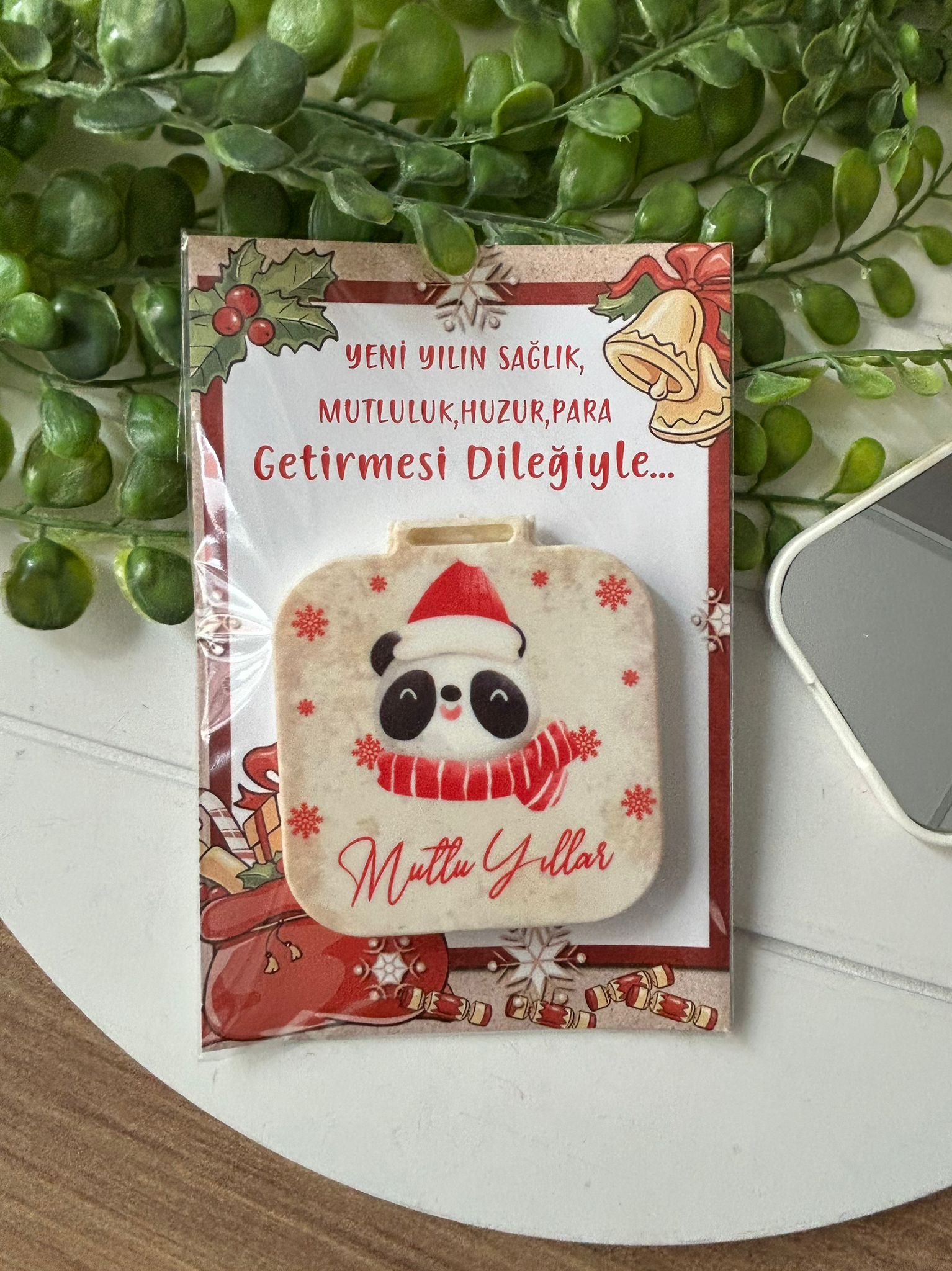 Yeni Yıl-Noel-Yılbaşı Kare Ayna