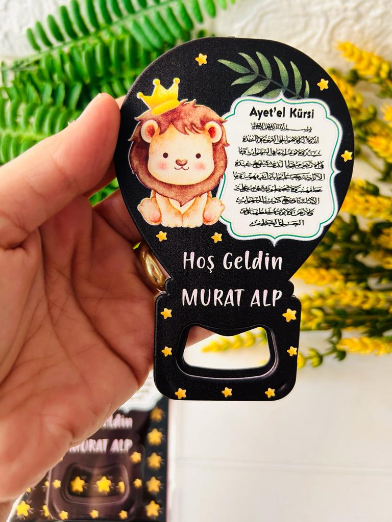 Dualı  Aslan Temalı Balon Magnet