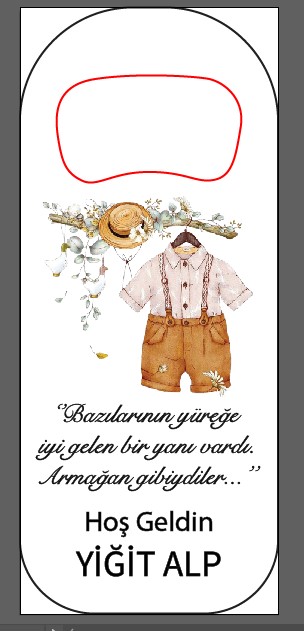 Bebek Kıyafeti  Temalı  Uzun Açacak Magnet