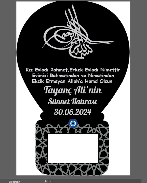 Sünnet Temalı Balon Magnet