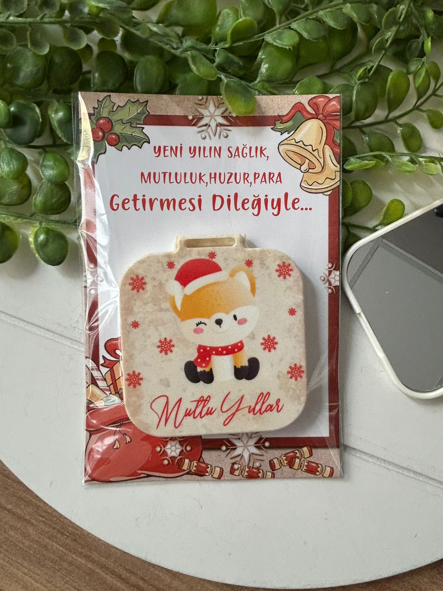 Yeni Yıl-Noel-Yılbaşı Kare Ayna
