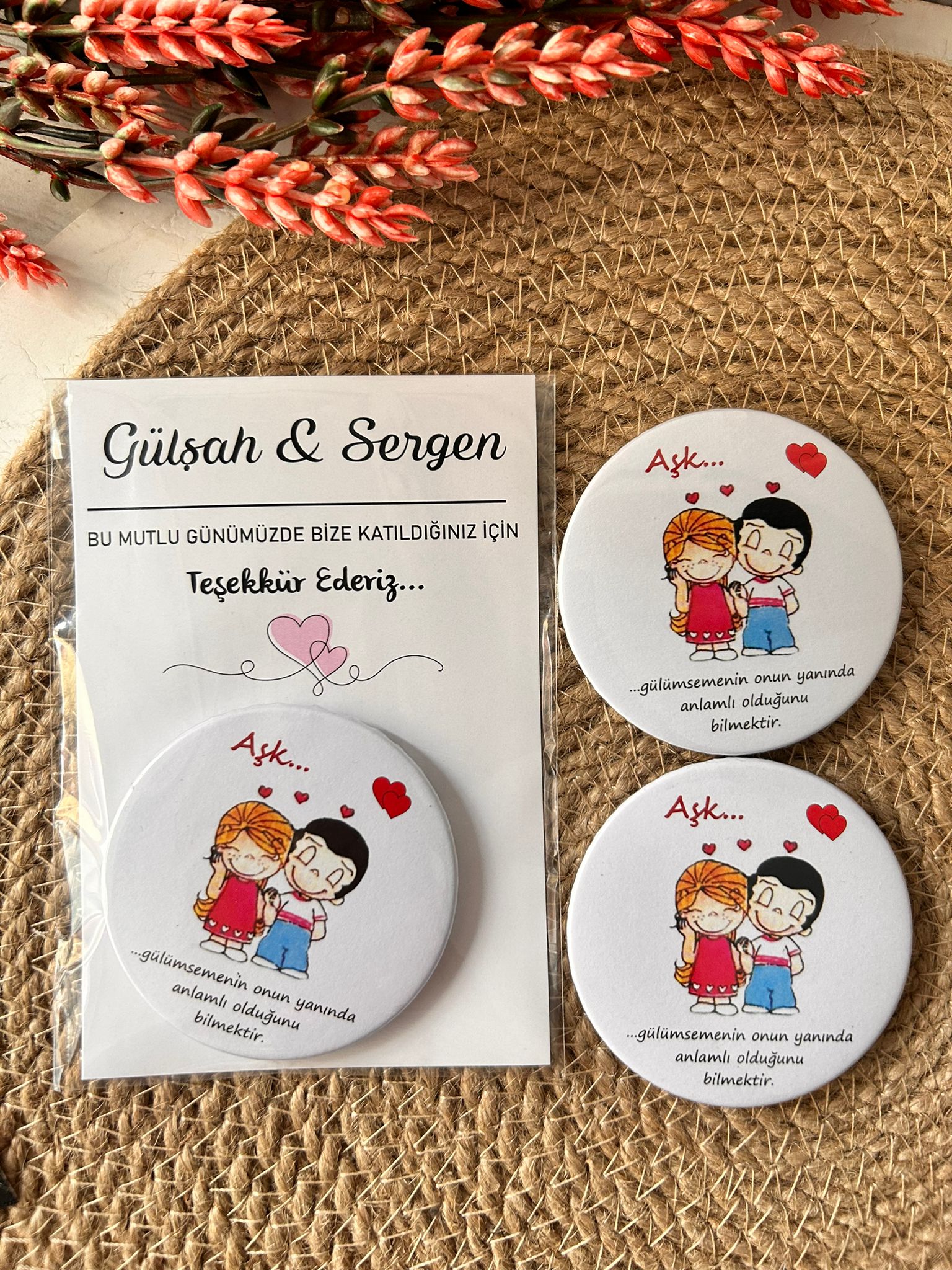 Şıpsevdi Temalı Buton  Açacaklı Magnet