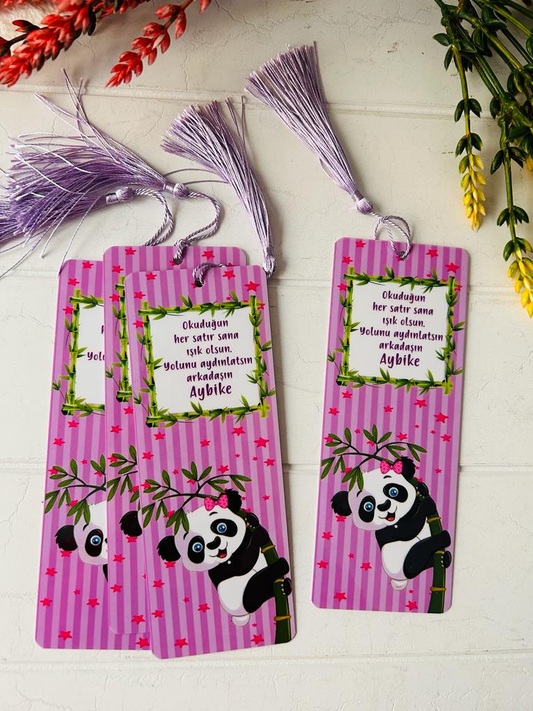 Panda Temalı Kitap Ayracı