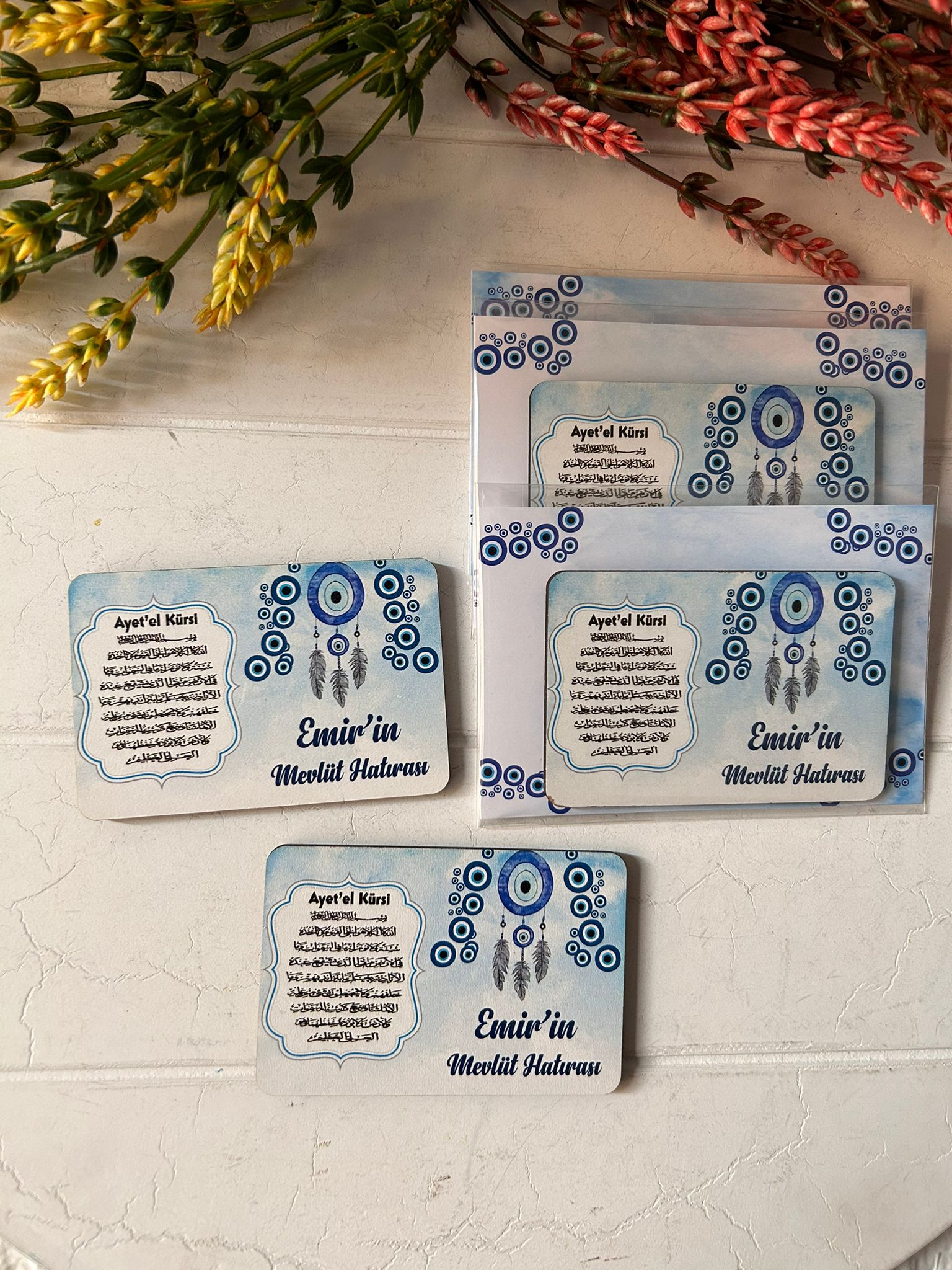 Dualı ,Mevlid,Sünnet 3 mm Ahşap Magnet