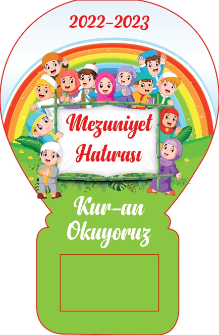 Kuran Okuyorum Temalı Balon Magnet