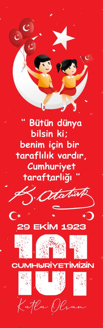 Cumhuriyet  29 Ekim Temalı Kitap Ayracı