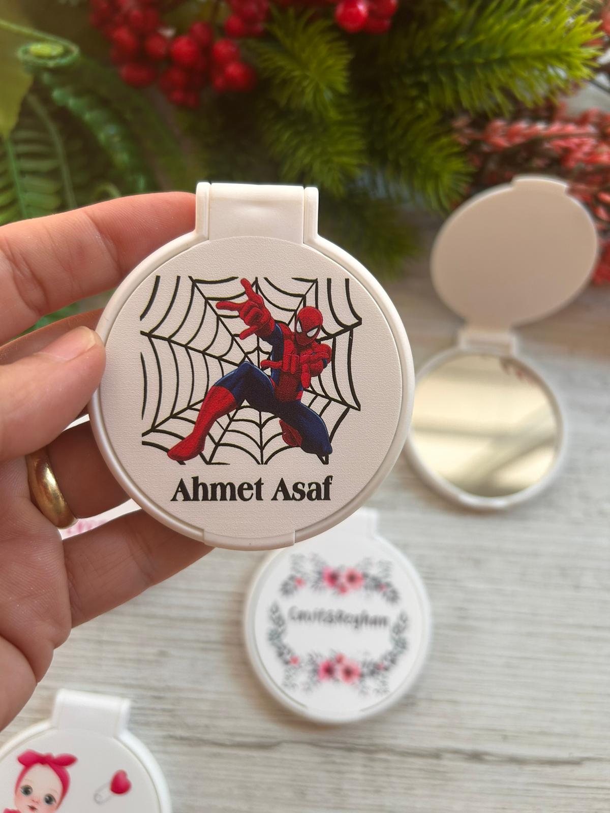 SPİDERMAN TEMALI YUVARLAK PLEKSİ AYNA