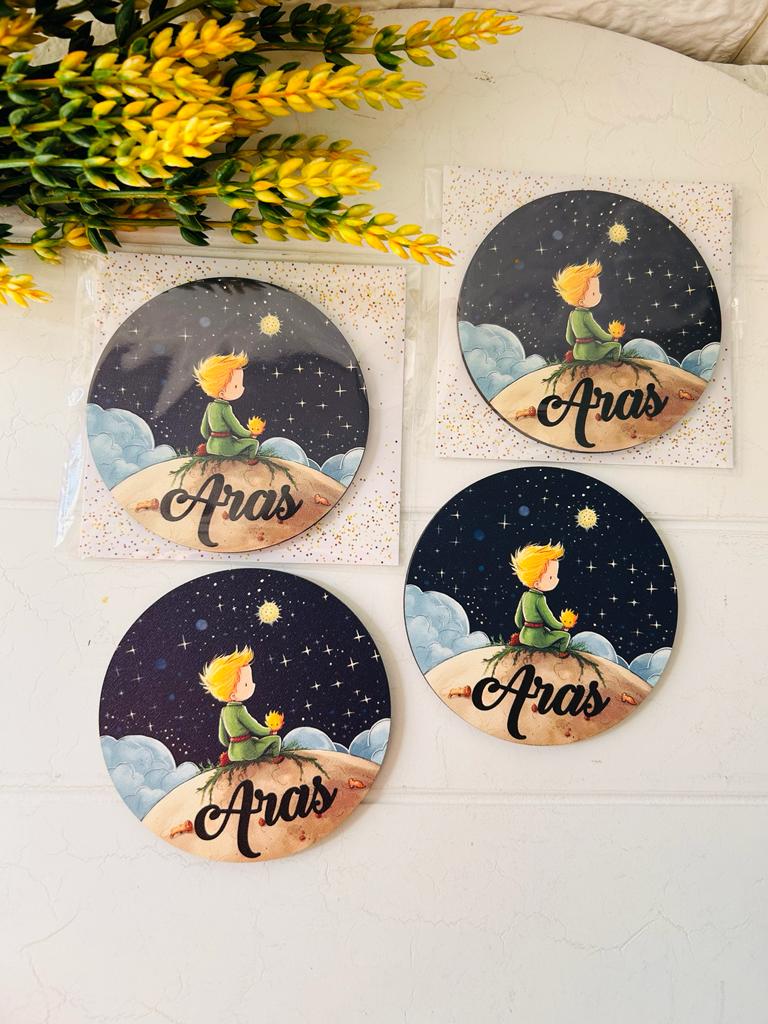 Küçük Prens Temalı  3 mm Ahşap Magnet