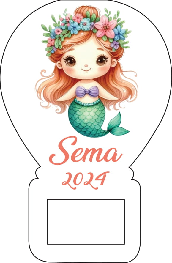 Deniz Kızı Temalı Balon Magnet