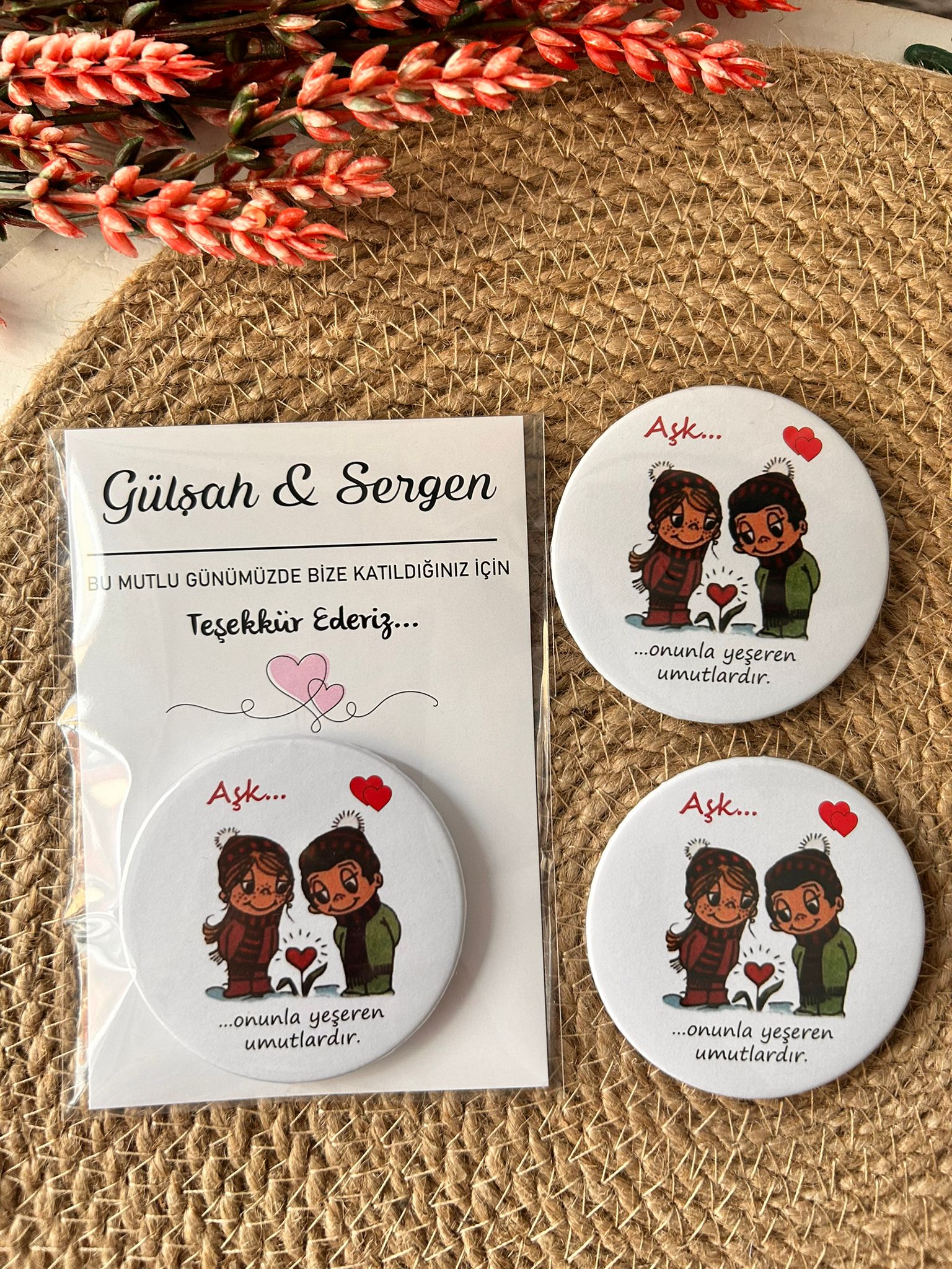 Şıpsevdi Temalı Buton  Açacaklı Magnet