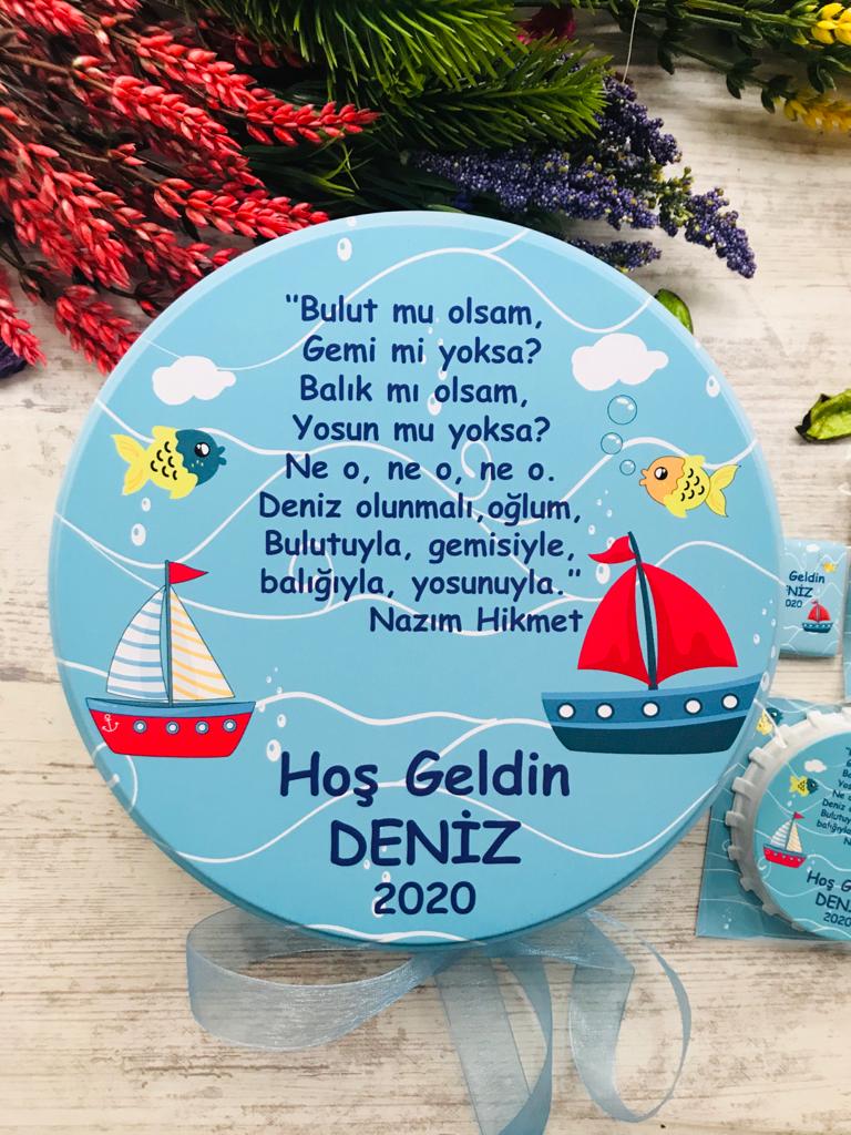 DENİZCİ TEMALI ÇİKOLATA KUTUSU