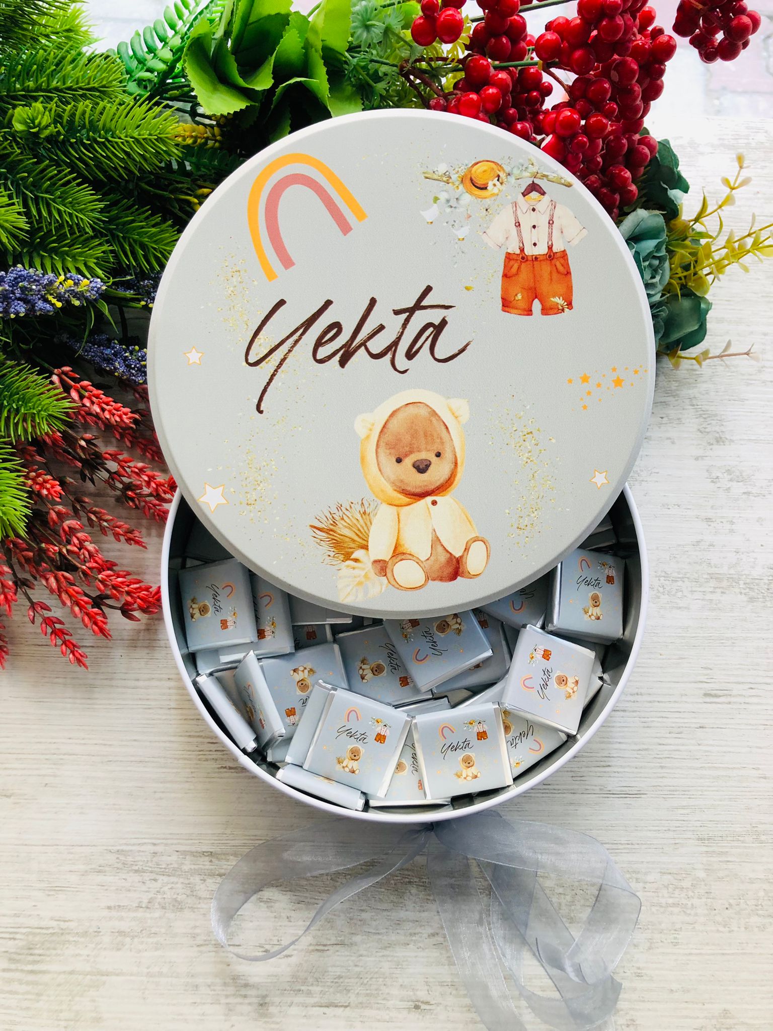 AYICIK  TEMALI ÇİKOLATA KUTUSU