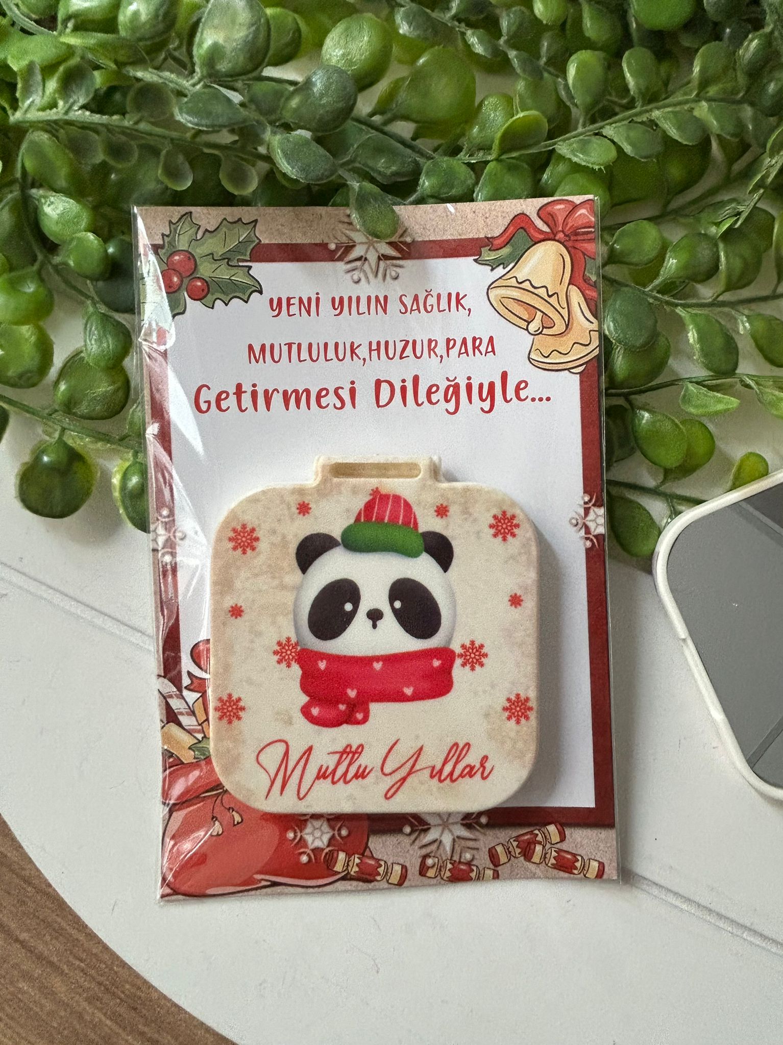 Yeni Yıl-Noel-Yılbaşı Kare Ayna