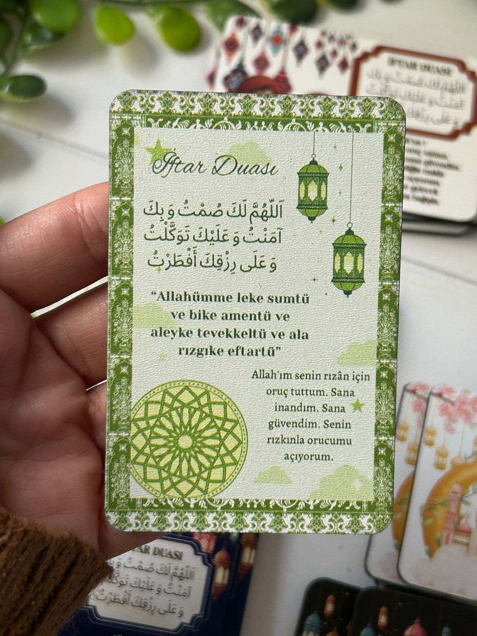 Ramazan -İftar Duası Ahşap Magnet