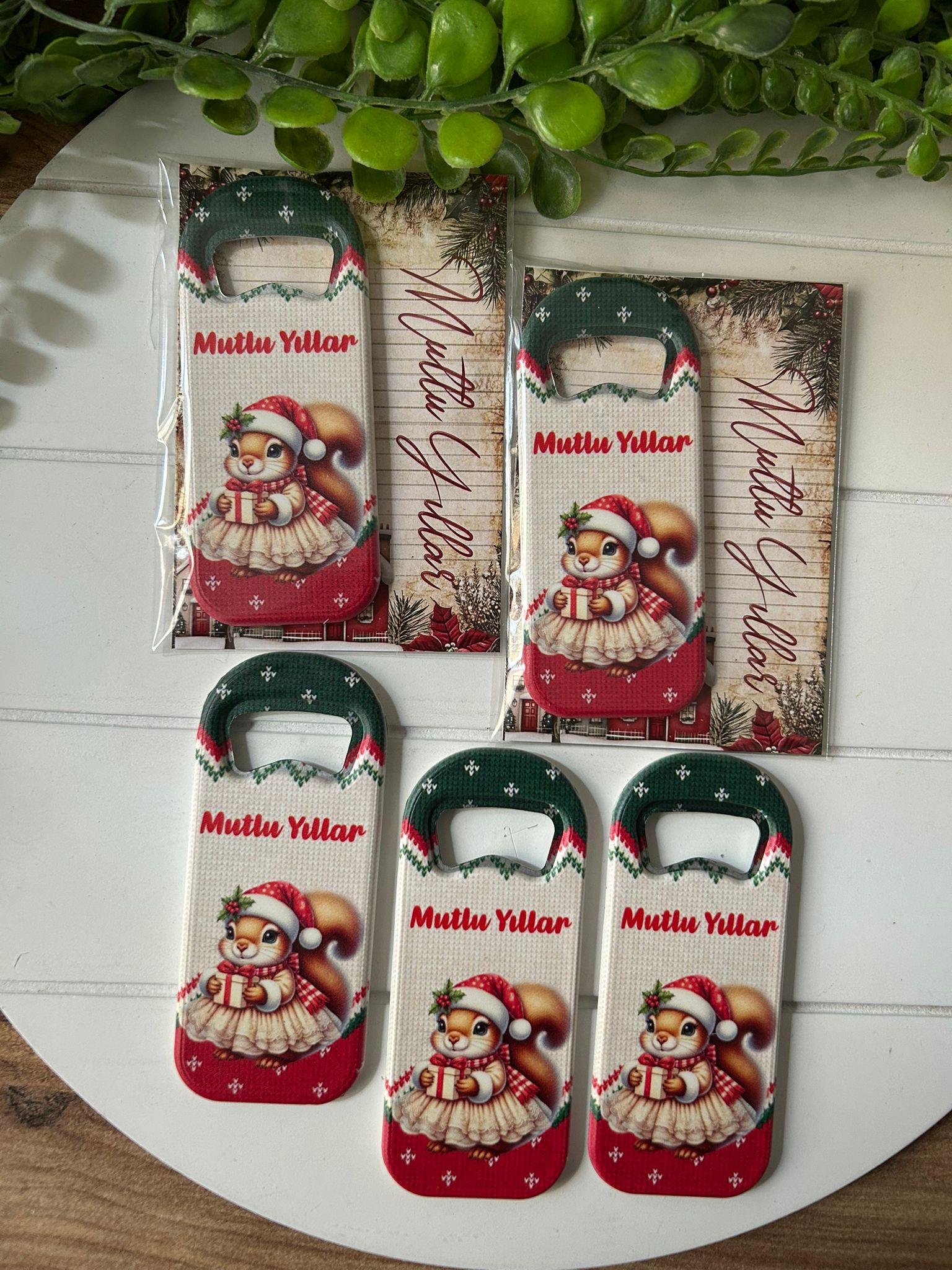 Noel Yeni Yıl  Temalı  Uzun Açacak Magnet