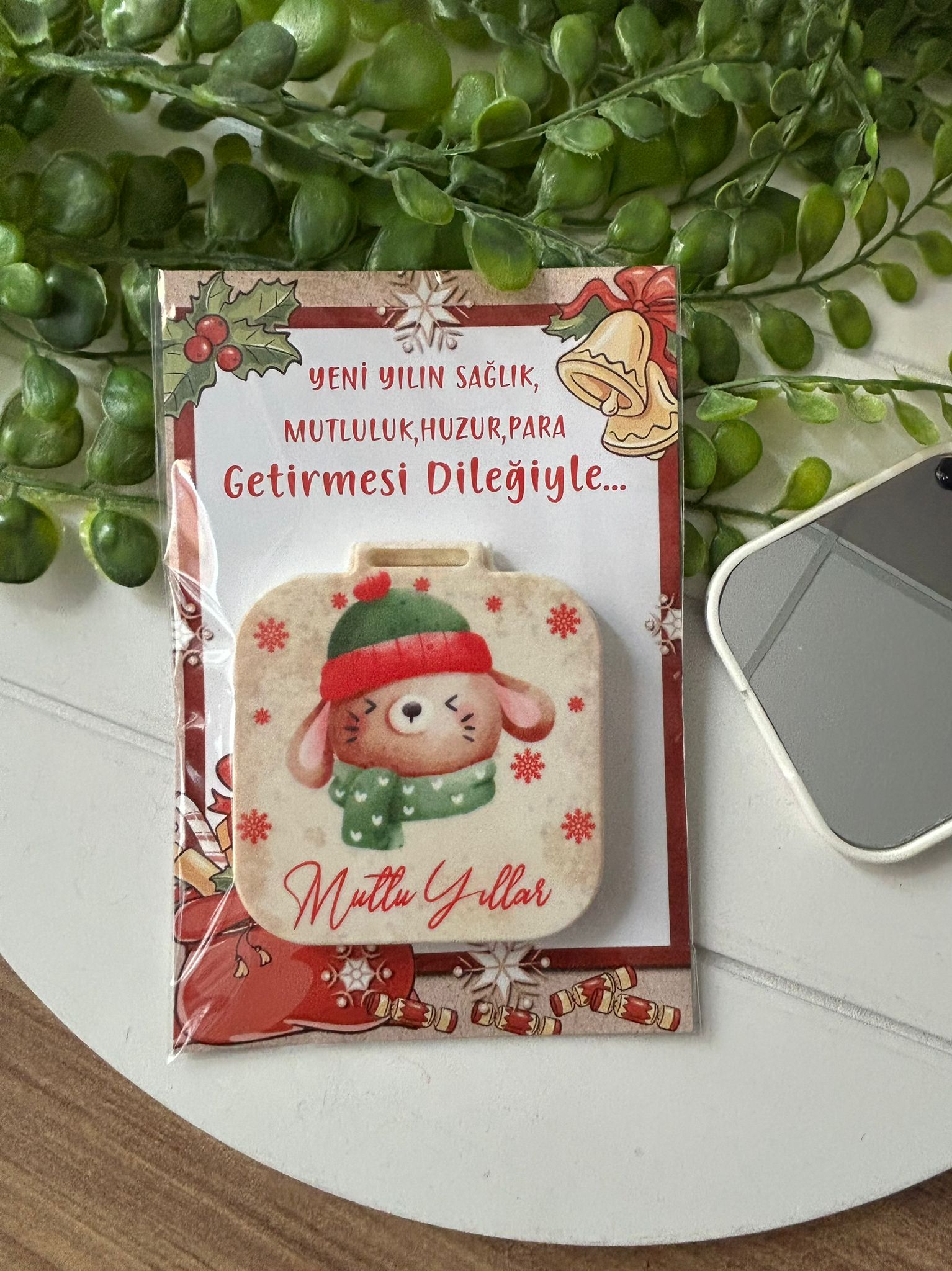 Yeni Yıl-Noel-Yılbaşı Kare Ayna