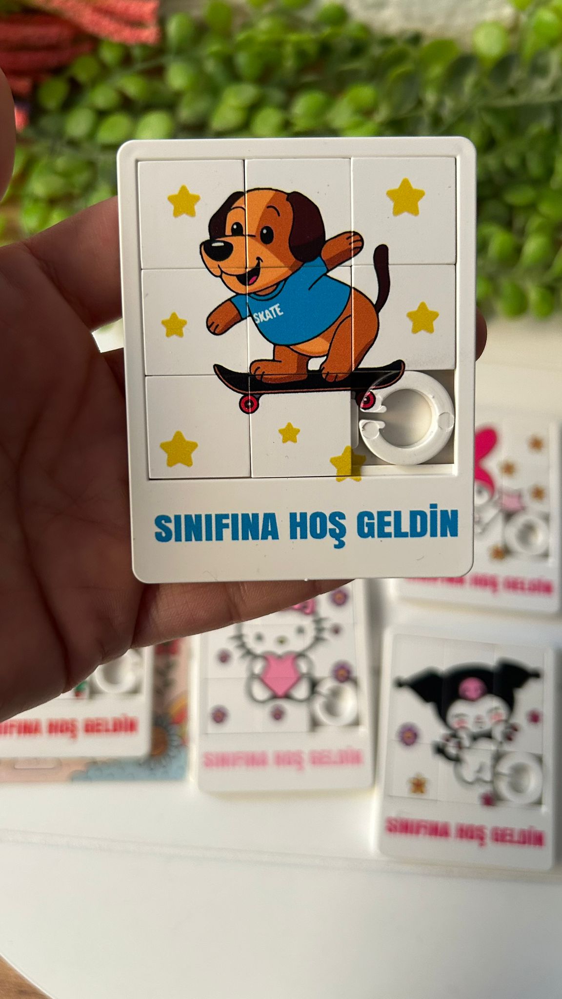 Okul-Öğrenci-Tatil Temalu Puzzle