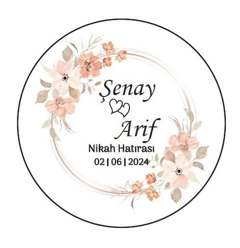 Somon Çiçekli  Buton  Açacaklı Magnet