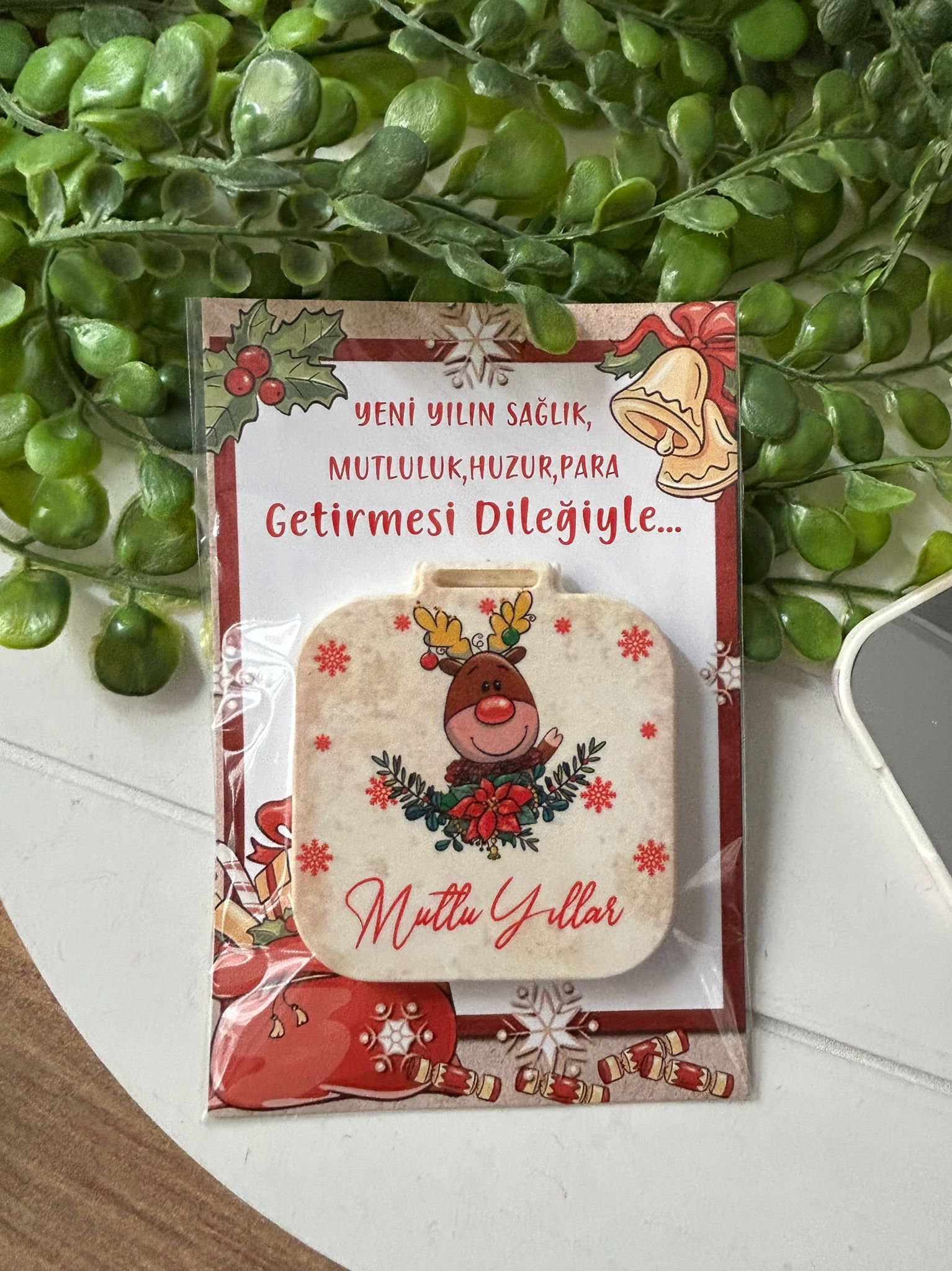 Yeni Yıl-Noel-Yılbaşı Kare Ayna