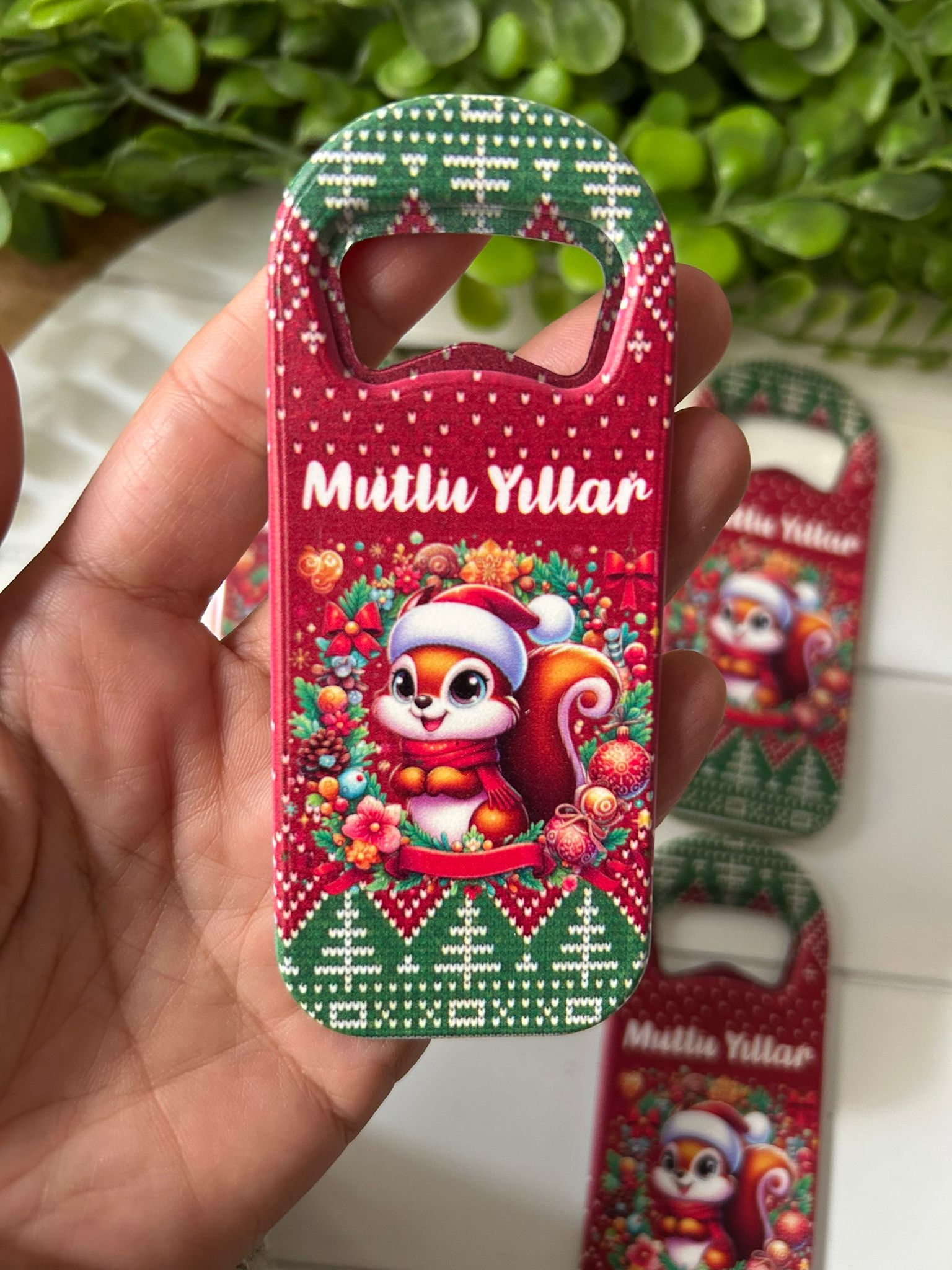 Noel Yeni Yıl  Temalı  Uzun Açacak Magnet