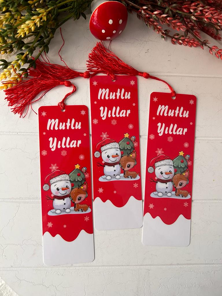 Noel-Yeni Yıl-Yılbaşı Temalı Kitap Ayracı