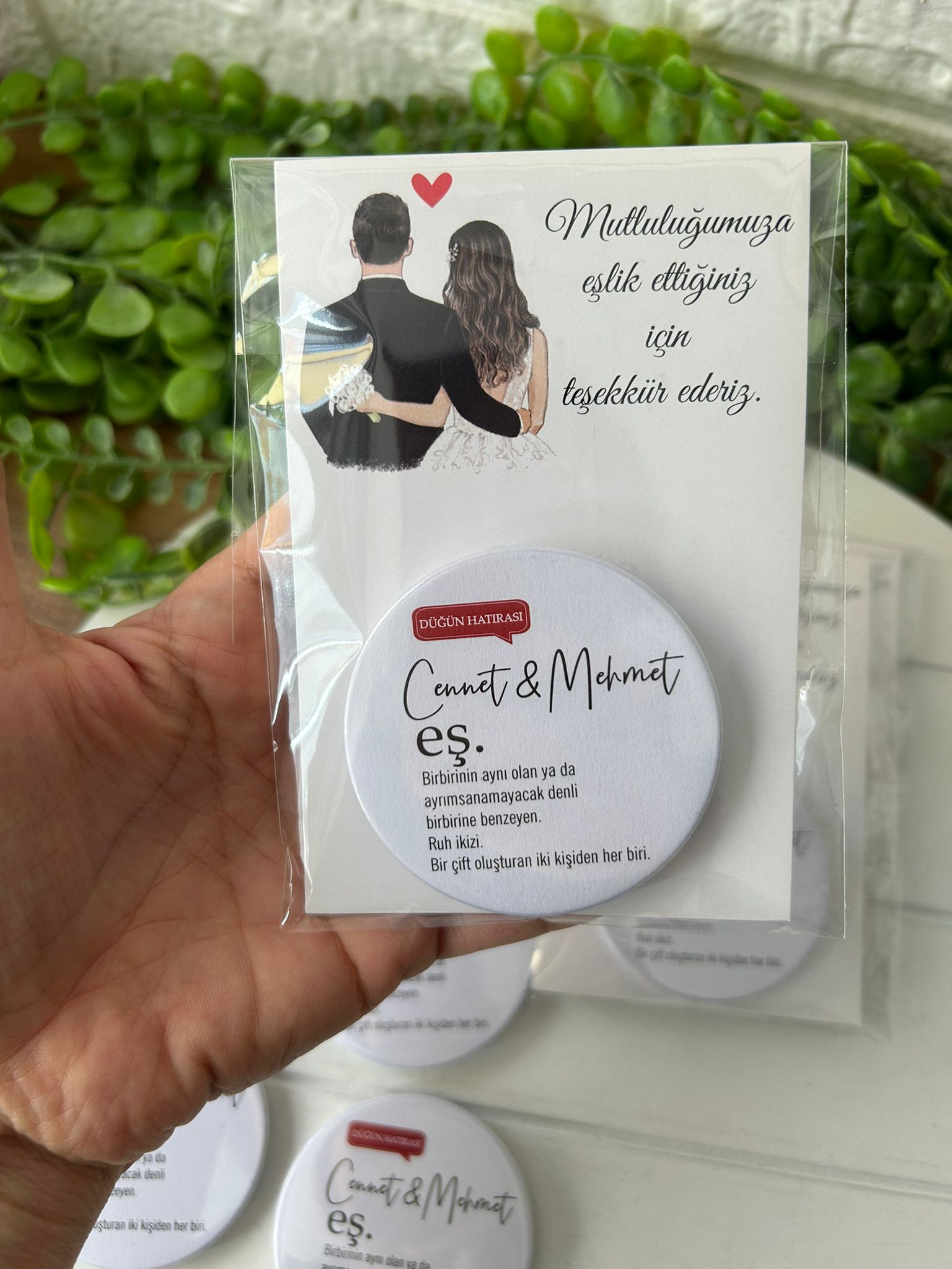 Eş Kelimesi Buton  Açacaklı Magnet