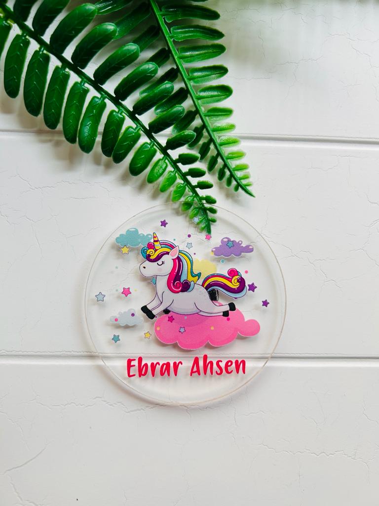 Unicorn Temalı Pleksi Magnet
