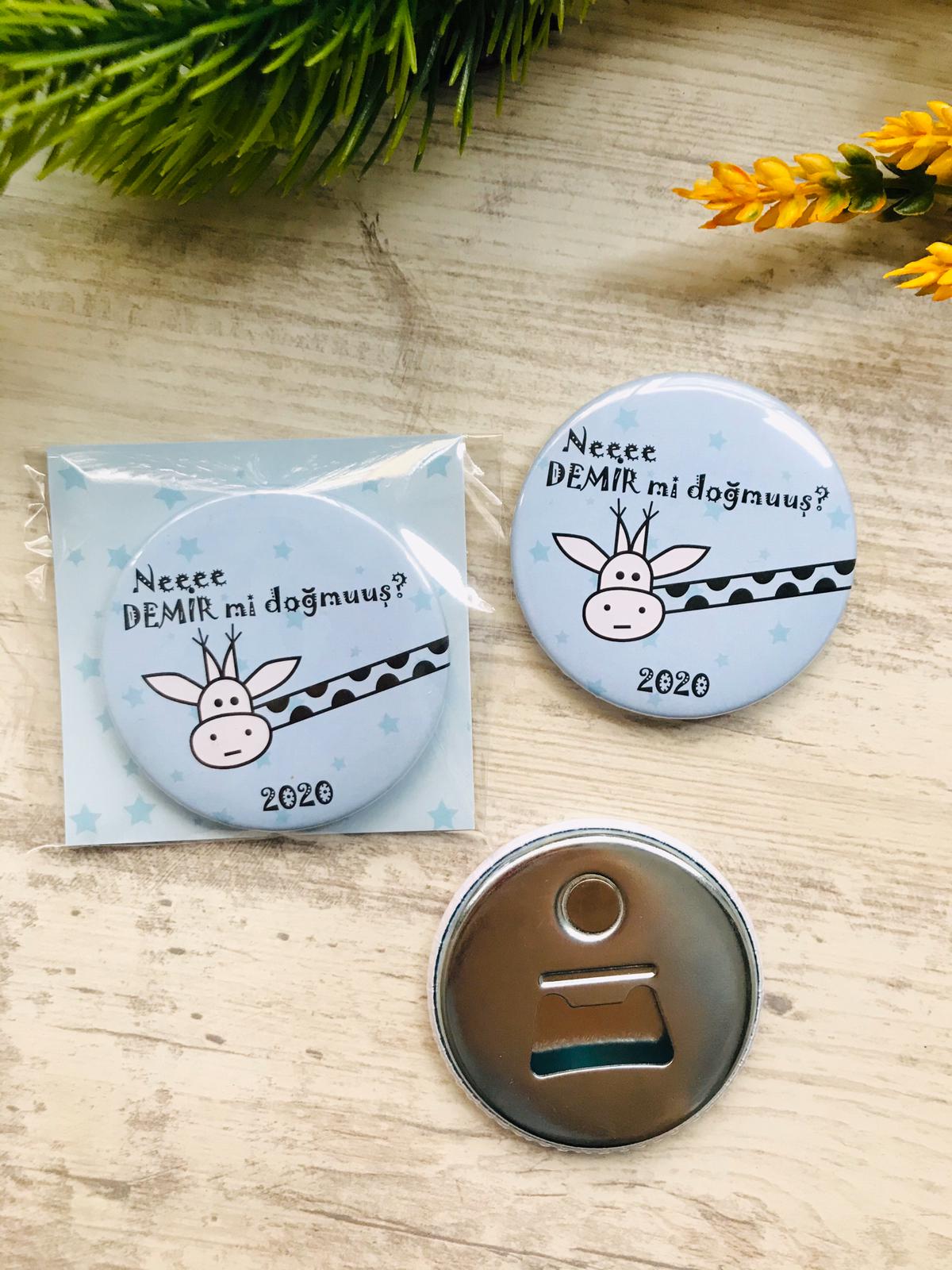 Erkek  Çocuk Zürafa Temalı  Açacaklı Magnet