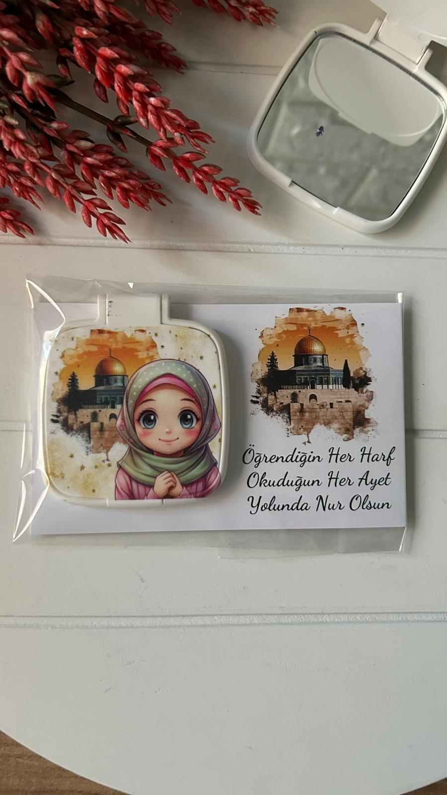 Mescidi Aksa  Temalı Kare Pleksi Ayna