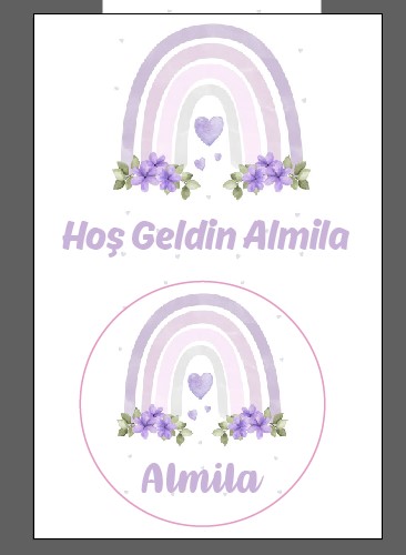 Lila Gökkuşağı  Açacak Magnet