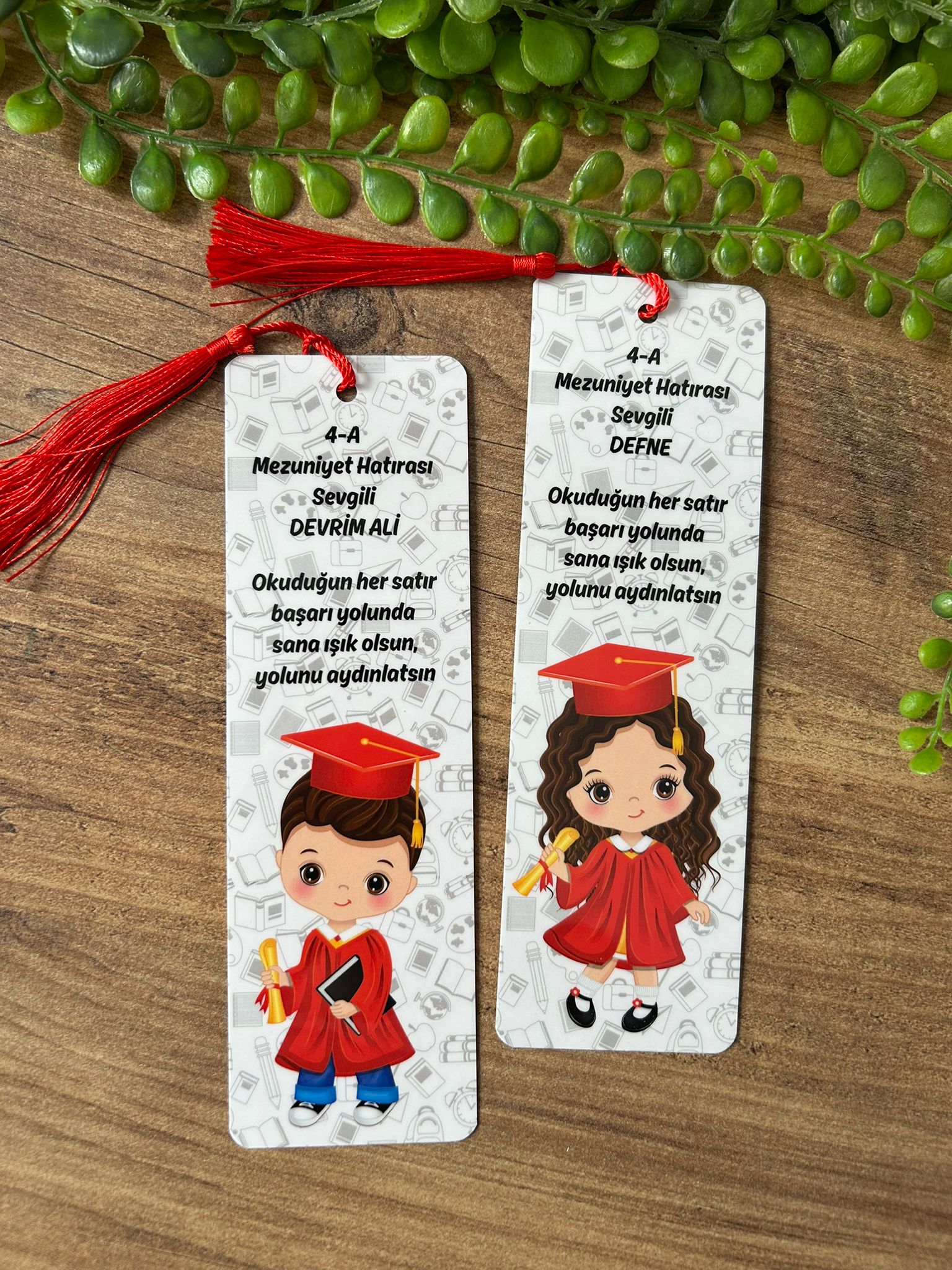 Mezuniyet Temalı Kitap Ayracı