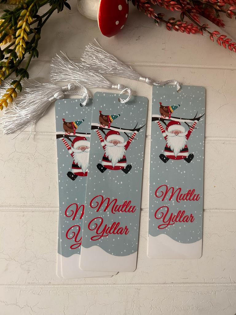 Noel-Yeni Yıl-Yılbaşı Temalı Kitap Ayracı