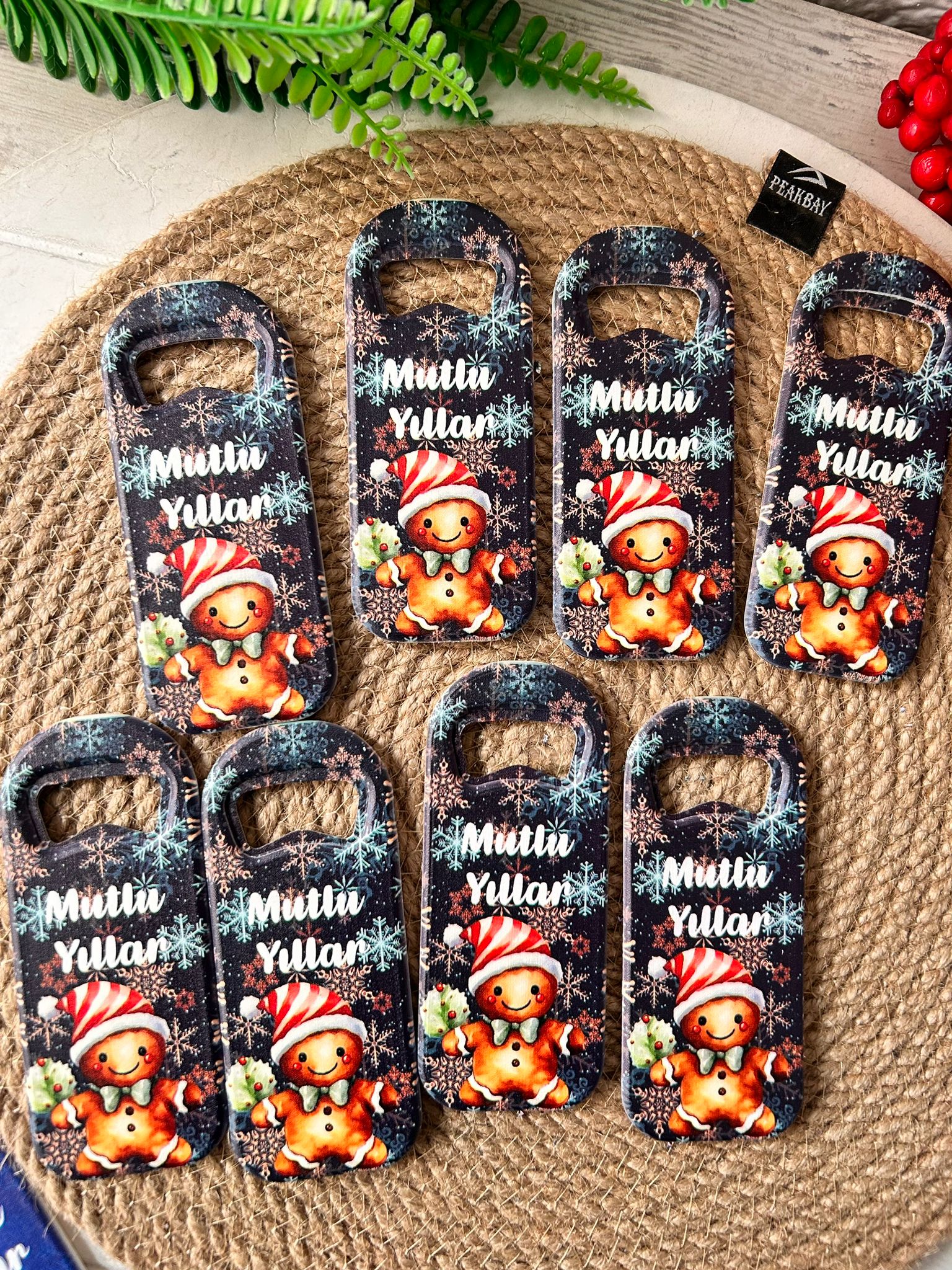 Noel Yeni Yıl  Temalı  Uzun Açacak Magnet