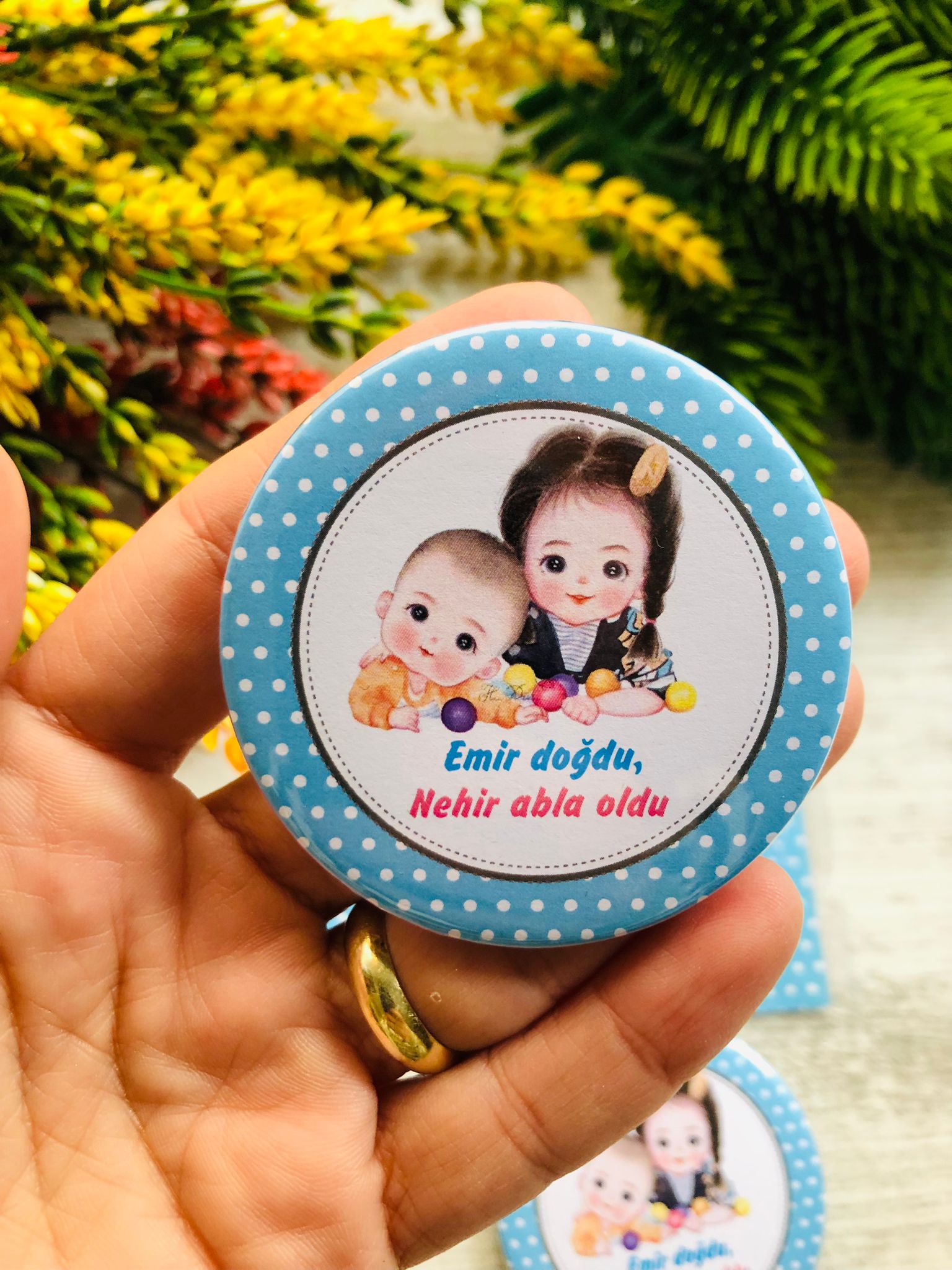 Abla Erkek Kardeş Temalı Buton Açacak Magnet