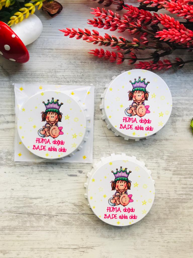 KAPAK AÇACAK MAGNET ABLA KIZKARDEŞ TEMALI