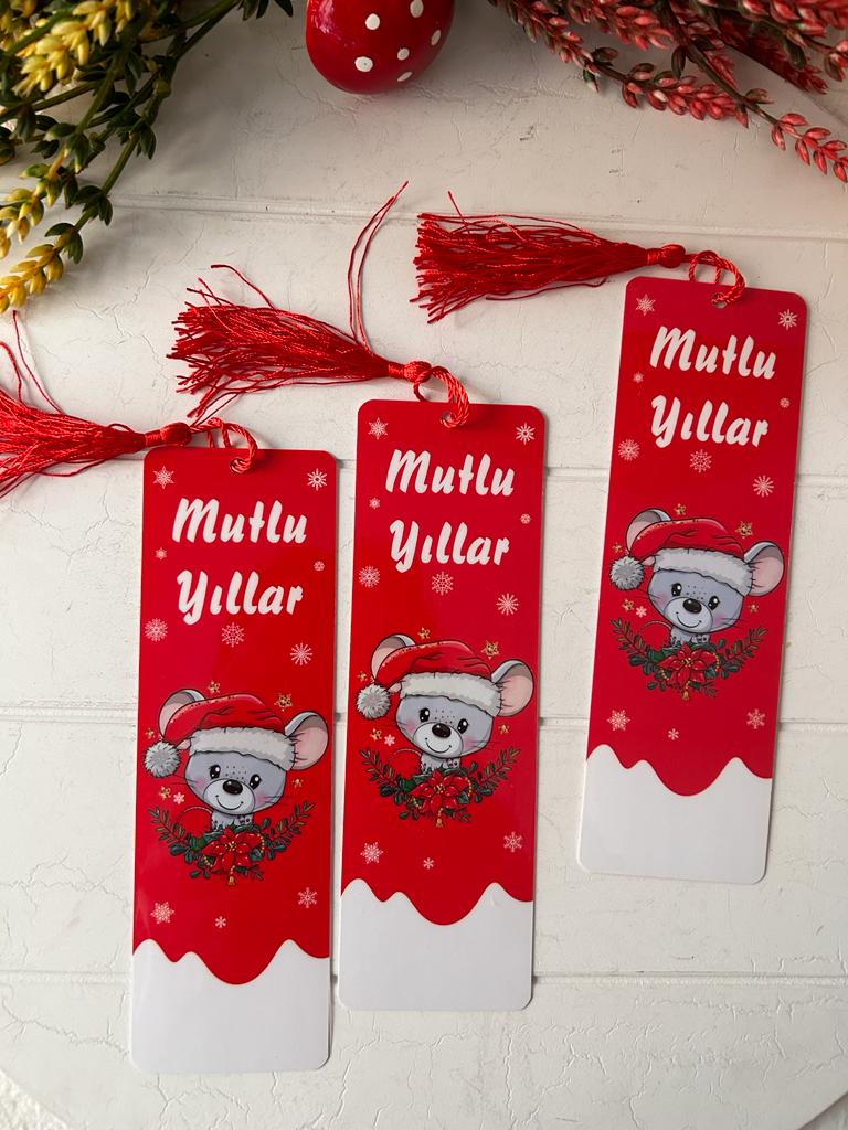 Noel-Yeni Yıl-Yılbaşı Temalı Kitap Ayracı