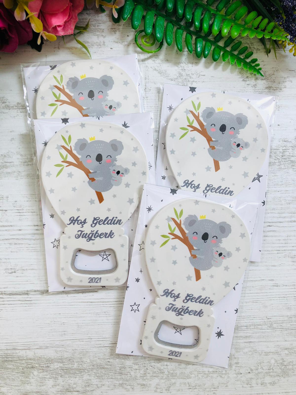 Balon Açacak Magnet Koala Temalı