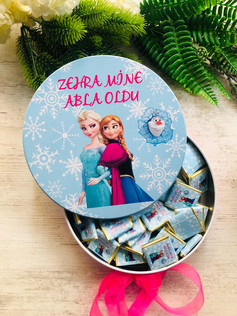 ELSA VE ANNA TEMALI ÇİKOLATA KUTUSU