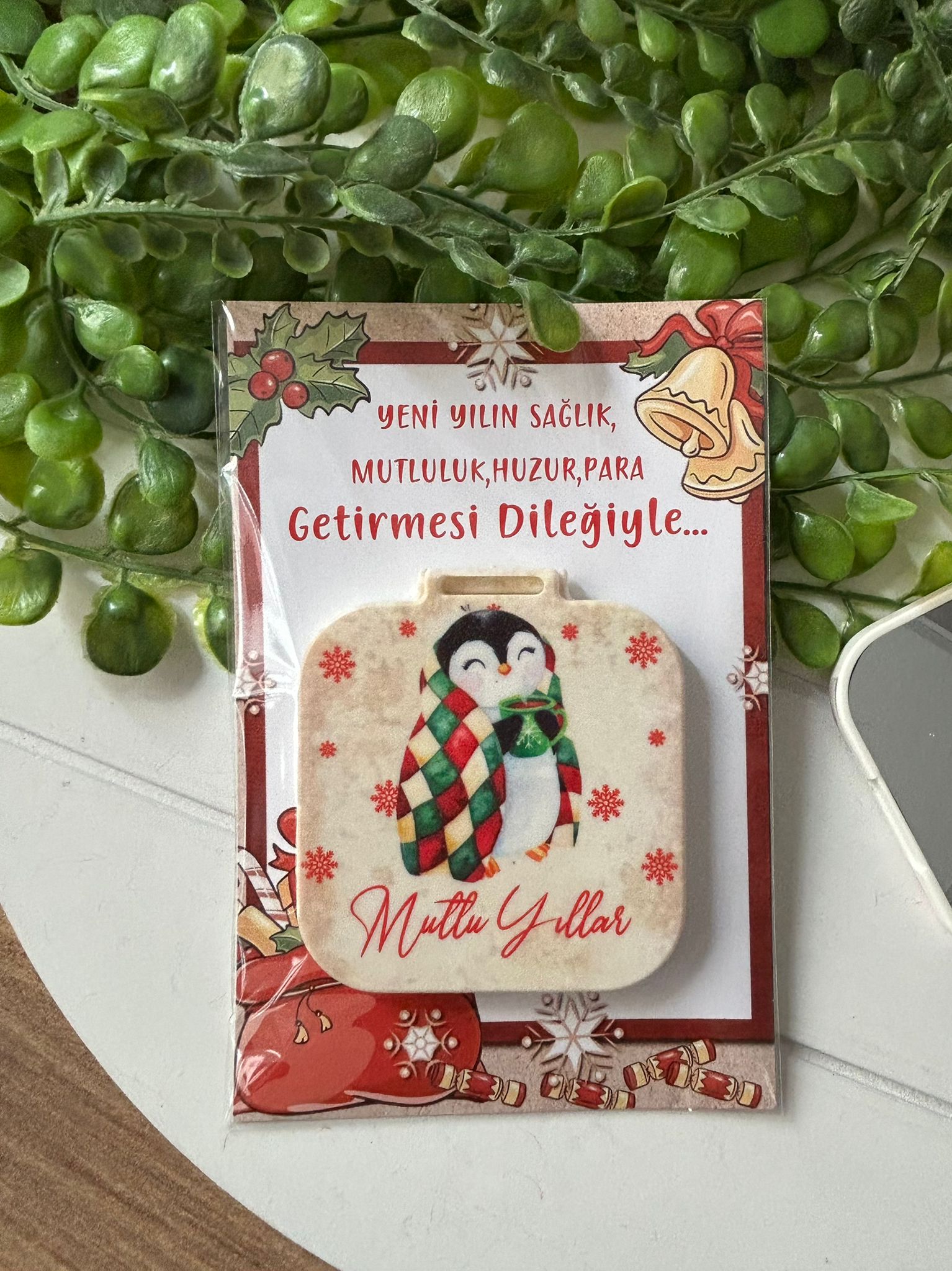 Yeni Yıl-Noel-Yılbaşı Kare Ayna