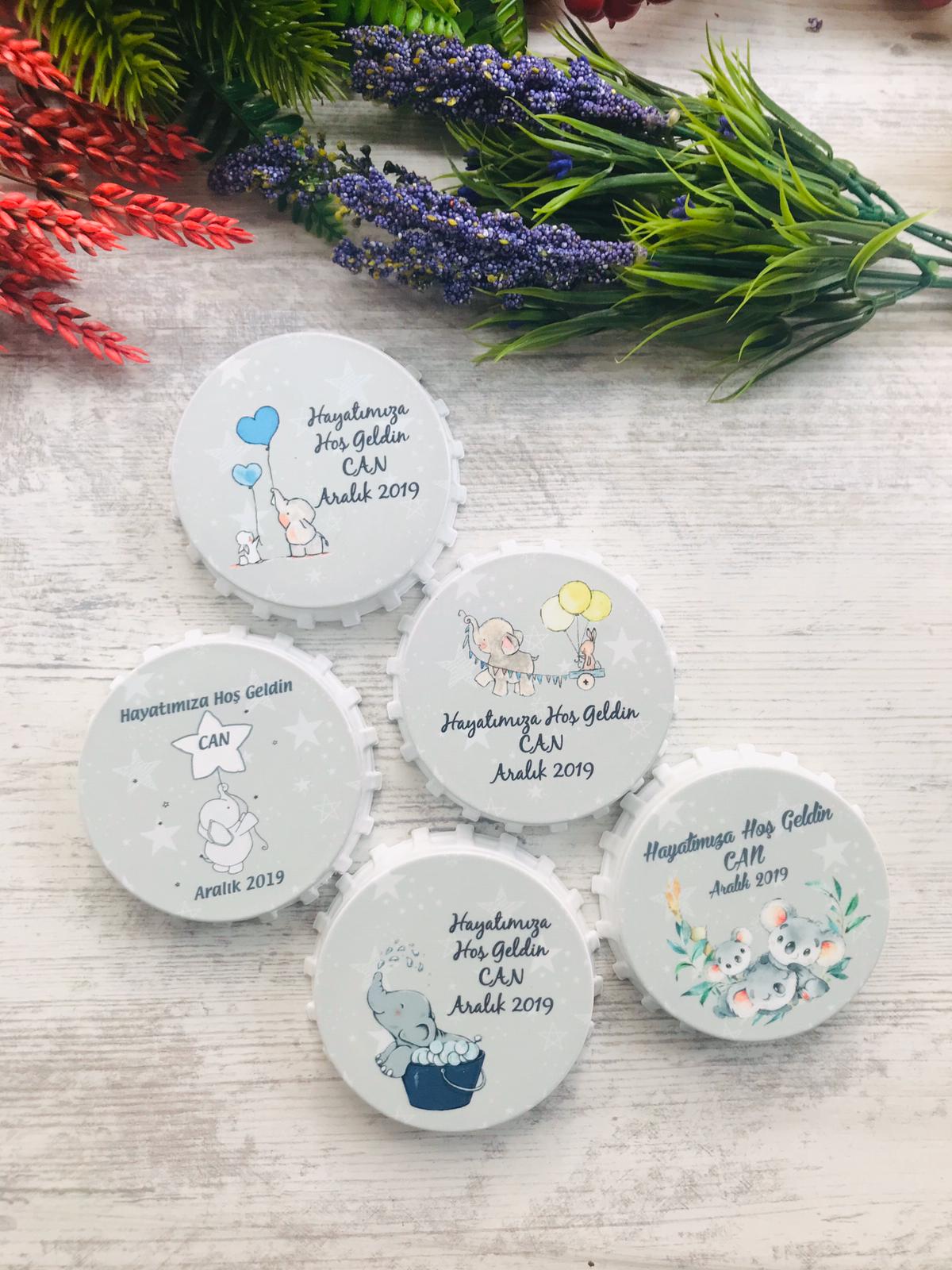 KAPAK AÇACAK MAGNET FİL VE KOALA TEMALI