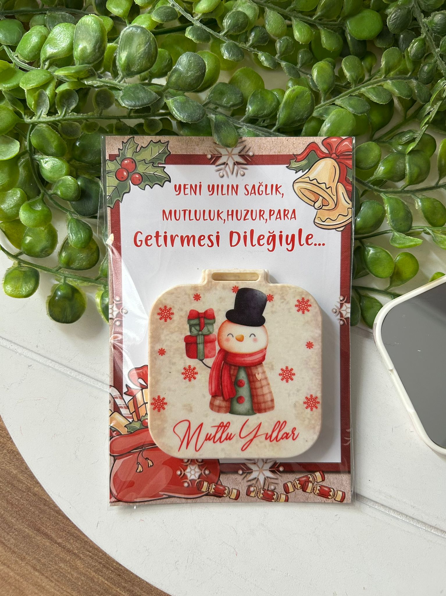 Yeni Yıl-Noel-Yılbaşı Kare Ayna