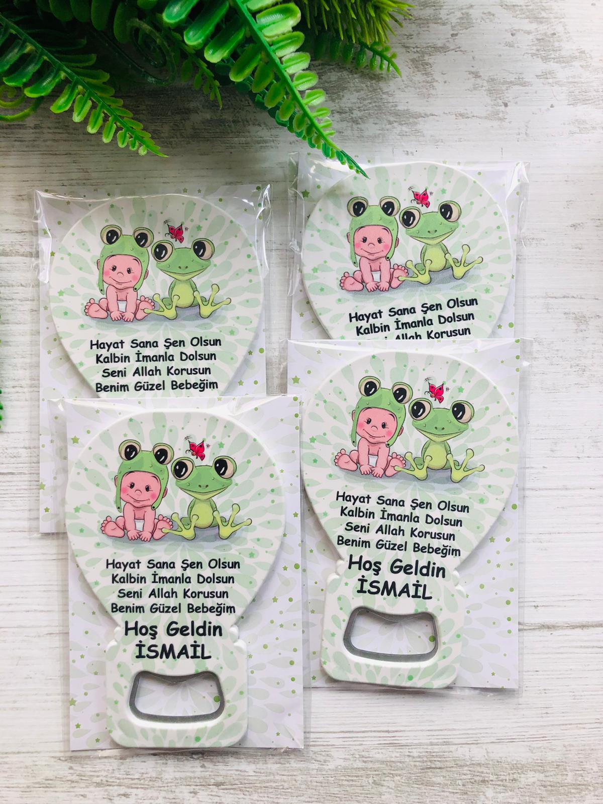 Balon Açacak Magnet Kurbağa Bebek