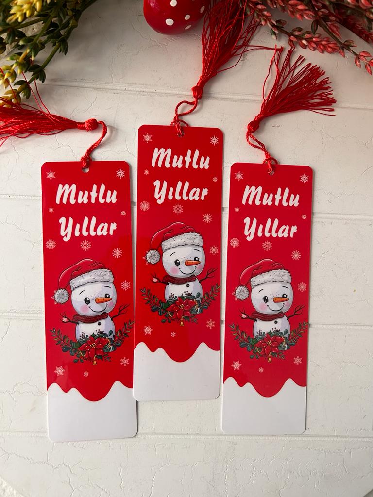 Noel-Yeni Yıl-Yılbaşı Temalı Kitap Ayracı