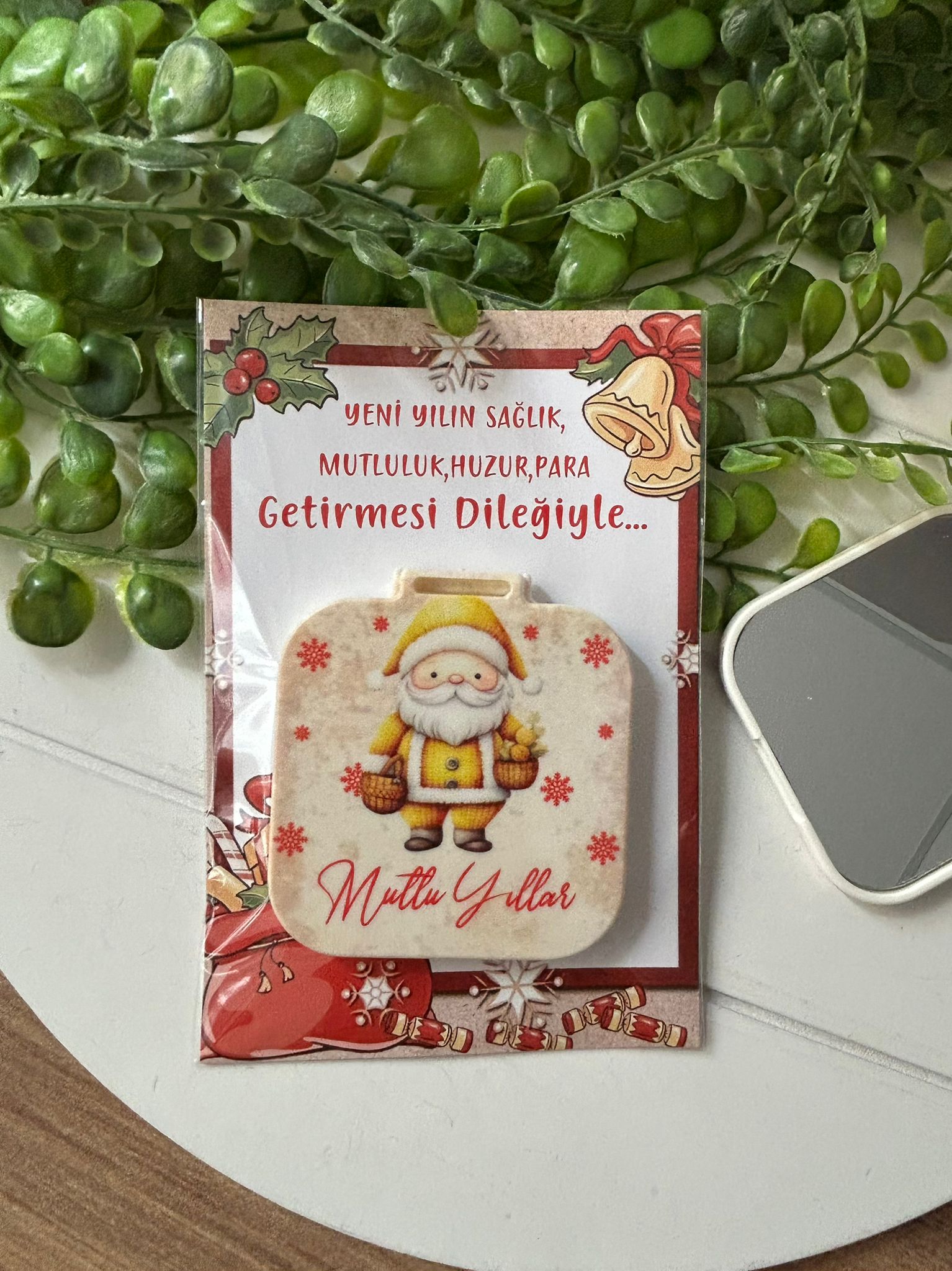 Yeni Yıl-Noel-Yılbaşı Kare Ayna